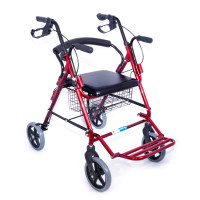 Comfort Plus DM9146 Ayak Pedallı Alüminyum Rolatör (Tekerlekli Sandalye Gibi Kullanma İmkanı) 